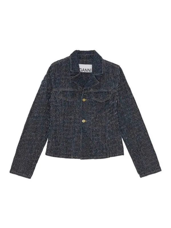 Ganni Blazer - Denim - Denim - Femme | J1545077 | thebs.com