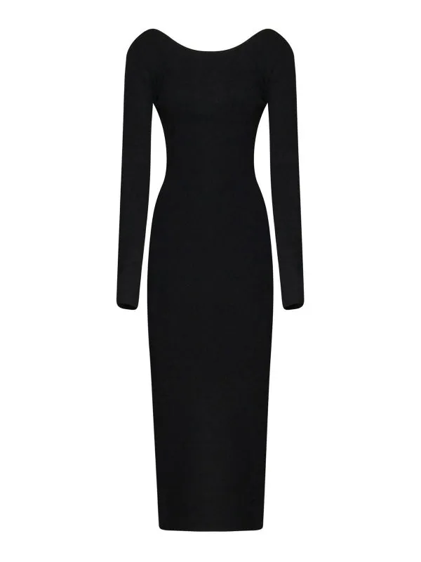 Akep Maxi Robe - Noir - Noir - Femme | VSKD07010 | thebs.com