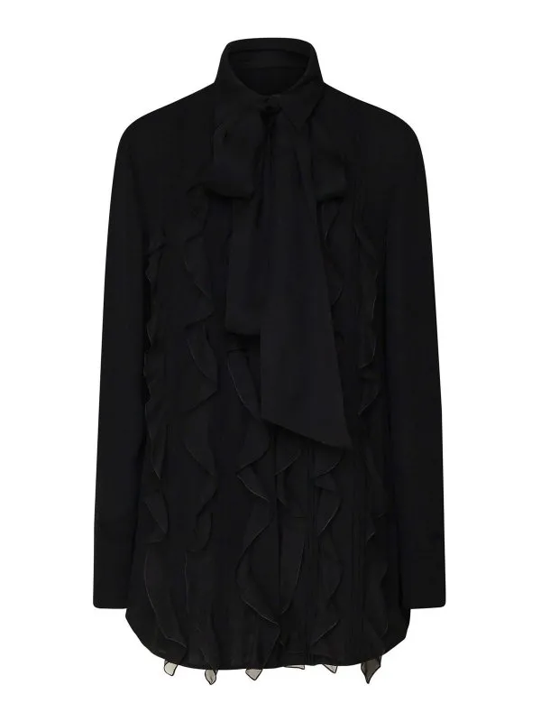 Valentino Garavani Chemise - Noir - Noir - Femme | 5B0AB7061MH0NO