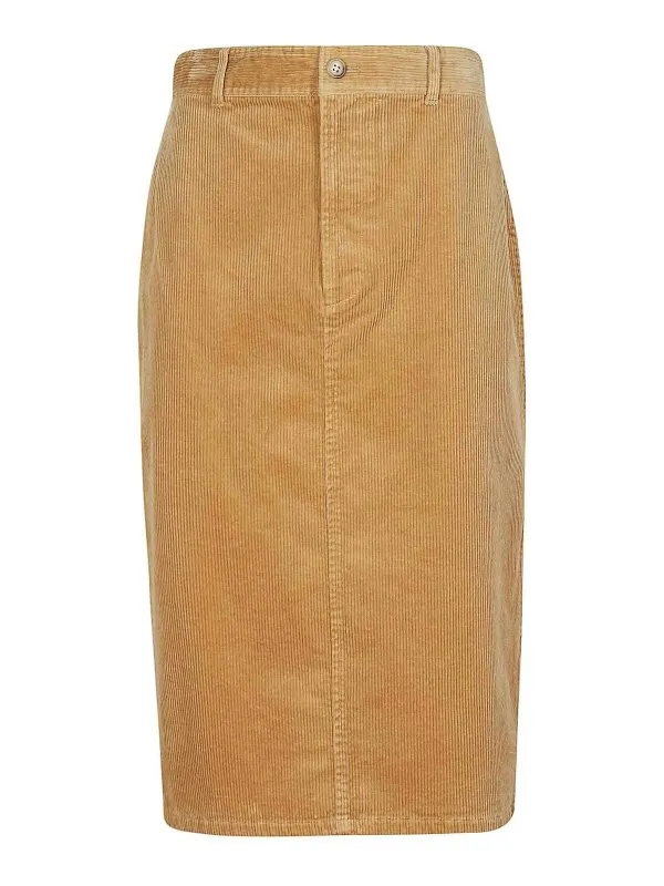 Polo Ralph Lauren Jupe Midi - Camel - Camel - Femme | 211945895001