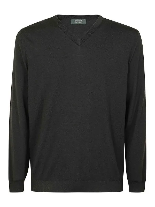 Zanone Pull Col Bateau - Vert - Vert - Homme | 810103Z0290N0049
