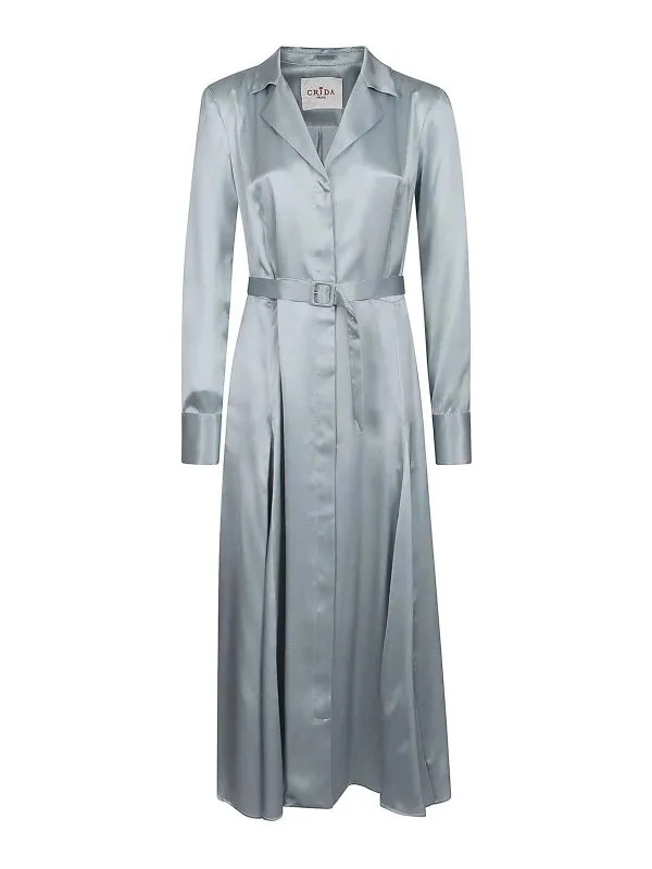 Crida Robe Au Genou - Bleu - Bleu - Femme | TARANTOMIDISKY