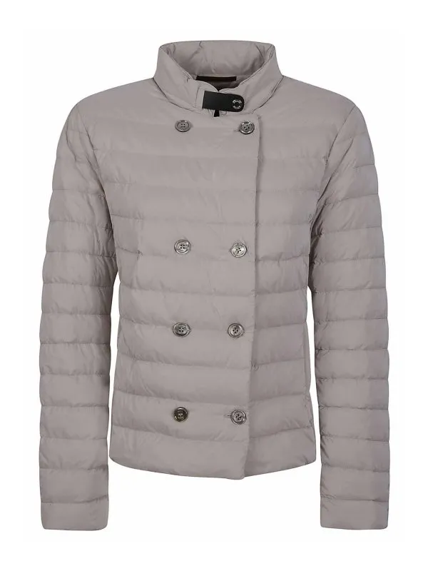 Moorer Manteau Au Genou - Gris - Gris - Femme | CLEMENTOSPERLA