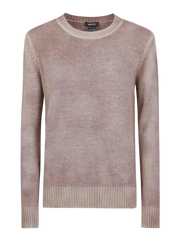 Avant Toi Pull Col Rond - Marron Clair | 224WD1112CASVHV00706