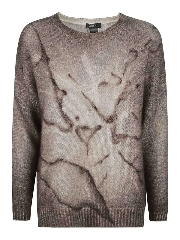 Avant Toi Pull Col Rond - Marron - Marron | 224WD1496CSGVHLV00202