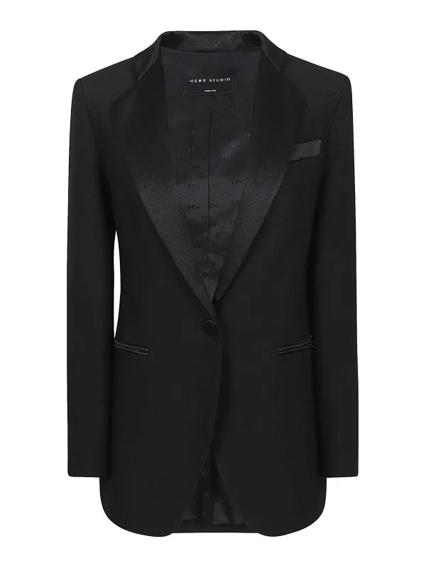 Hebe Studio Blazer - Noir - Noir - Femme | C226SMBZCDYBLACK