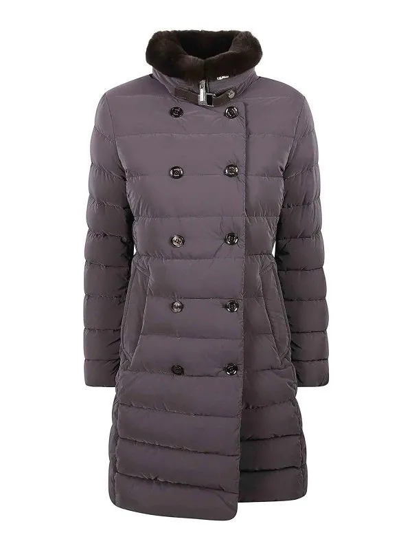 Moorer Manteau Au Genou - Marron - Marron - Femme | LONGANOSU0202