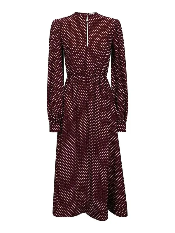 Crida Robe Au Genou - Rouge Brun - Rouge Brun | NEIVEBORDEAUX