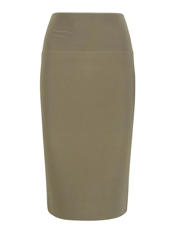 Norma Kamali Jupe Midi - Vert Foncé | KK323SPL140997MILITARY