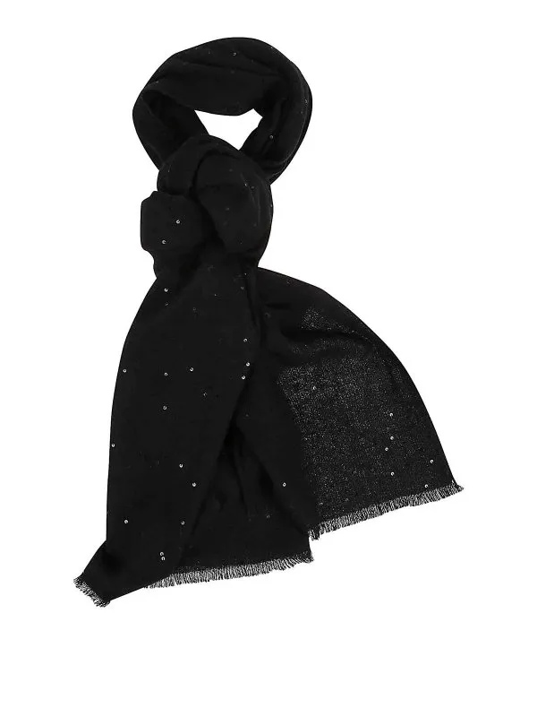 Andrea's Écharpe - Noir - Noir - Femme | 7733BLACK | thebs.com