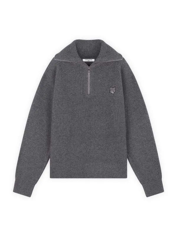 Maison Kitsuné Pull Col Roulé - Gris - Gris | LM00807KT1093H131