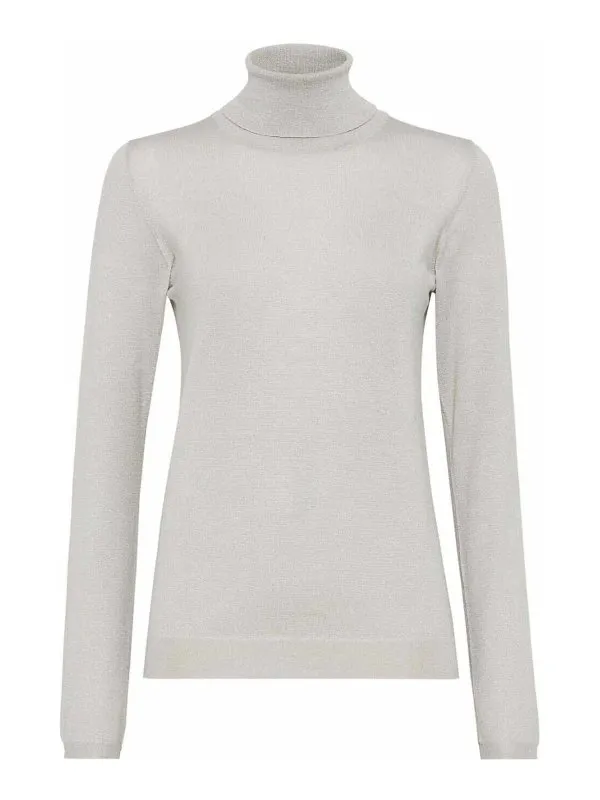 Brunello Cucinelli Pull Col Roulé - Blanc - Blanc | M41800063C9610