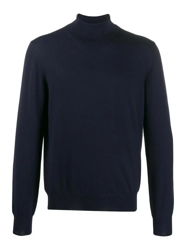 Barba Pull Col Rond - Bleu - Bleu - Homme | 1429055557598