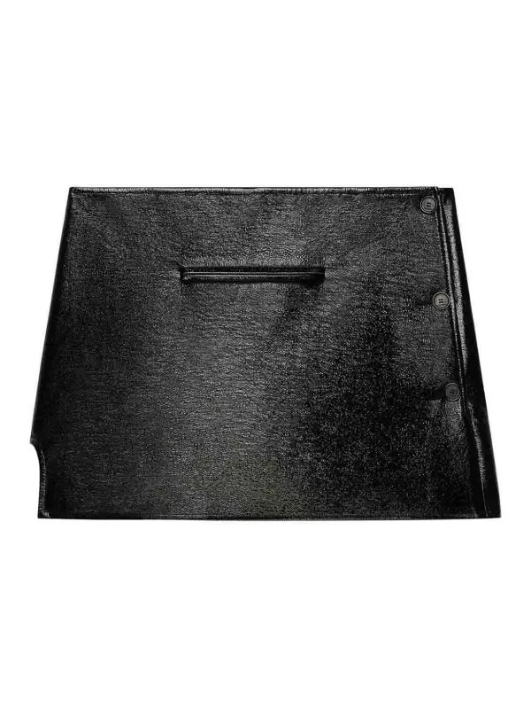 Courreges Jupe Midi - Noir - Noir - Femme | 424CJU204VY00149999