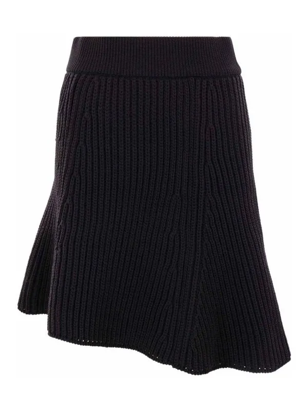 Sacai Jupe Midi - Noir - Noir - Femme | 2407367001 | thebs.com