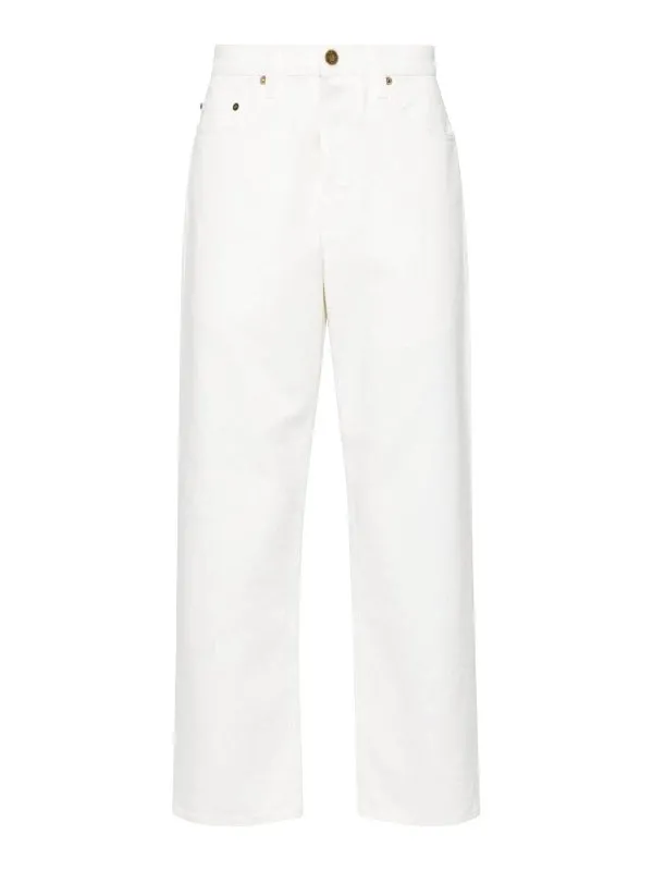Golden Goose Jean Droit - Blanc - Blanc | GMP01186P00098010190