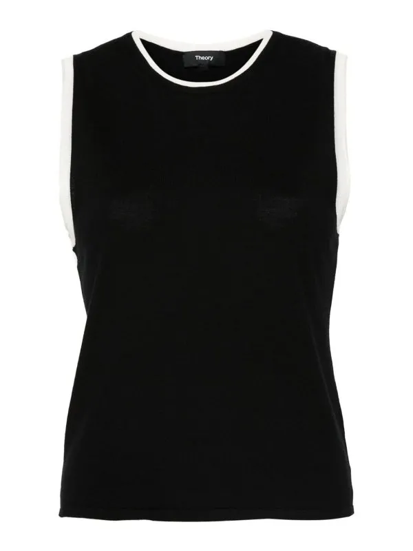 Theory Top - Noir - Noir - Femme | O0511712STJ | thebs.com