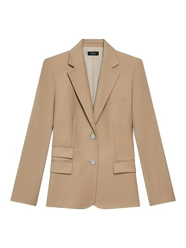 Theory Blazer - Camel - Camel - Femme | O0801102E92 | thebs.com