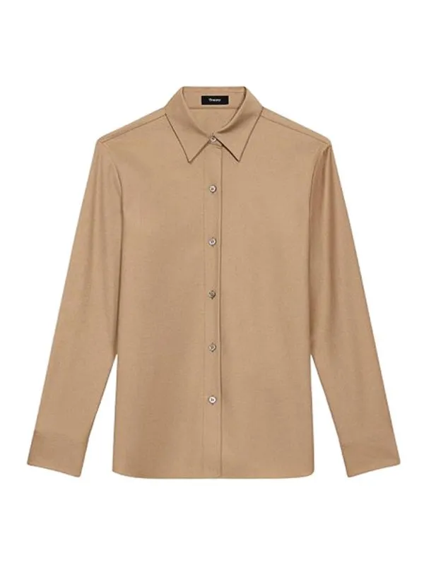 Theory Chemise - Camel - Camel - Femme | O0801502E92 | thebs.com