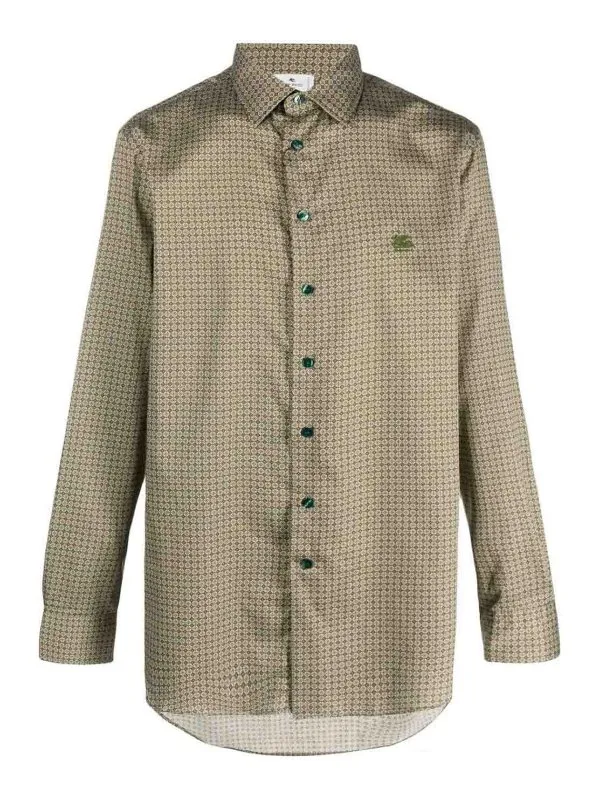 Etro Chemise - Vert - Vert - Homme | 1K5265754500 | thebs.com