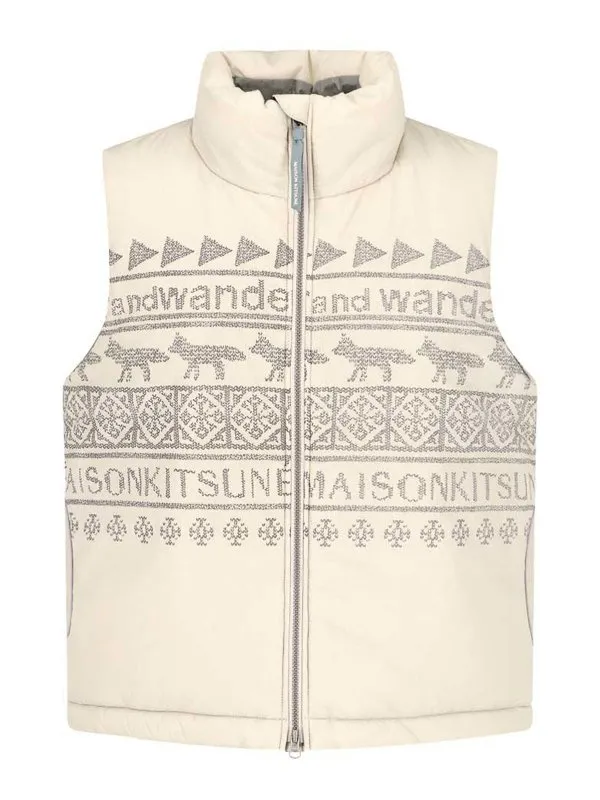 And Wander Gilet - Beige - Beige - Homme | 5743281902043
