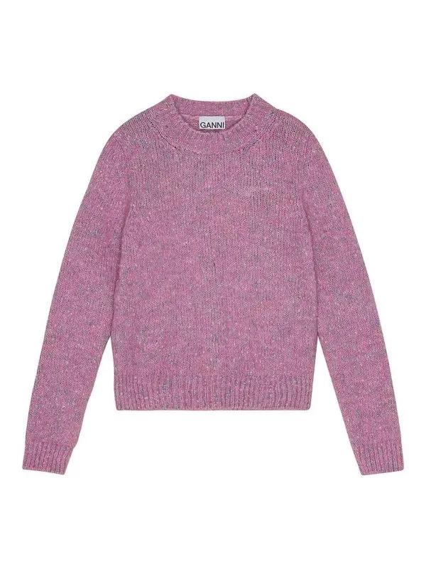 Ganni Pull Col Rond - Rose - Rose - Femme | K2318295 | thebs.com