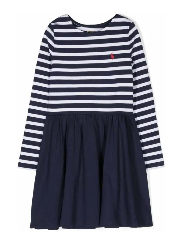 Polo Ralph Lauren Robe Au Genou - Bleu - Bleu | 313890249002