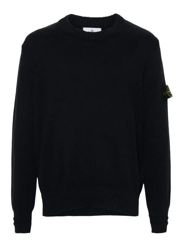 Stone Island Pull Col Rond - Bleu - Bleu - Homme | 8115506A2V0020