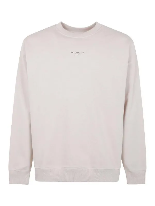 Drôle de Monsieur Sweat-Shirts - Blanc - Blanc | PERMSW148CO127MT