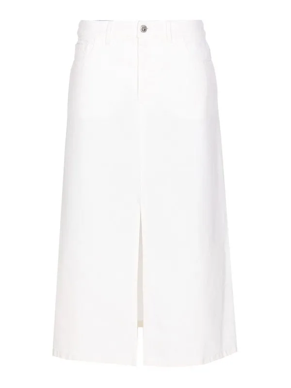 A.P.C. Jupe Midi - Blanc - Blanc - Femme | COGZVF06423AAB