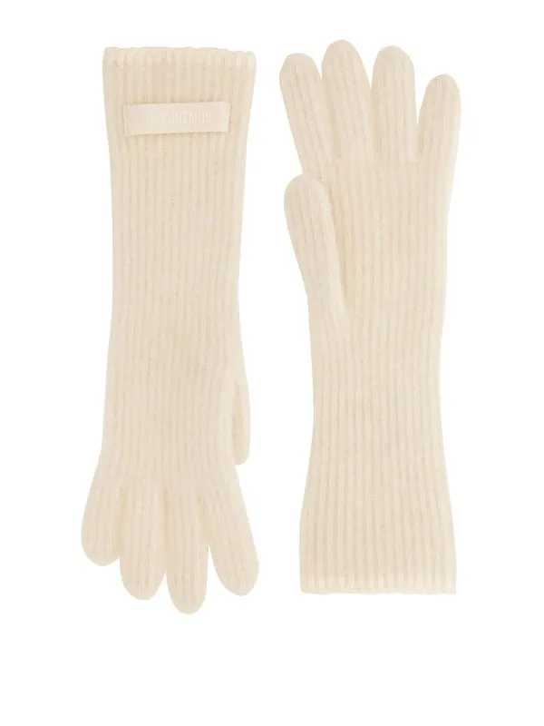 Jacquemus Gants - Blanc - Blanc - Femme | 246AC6685217110