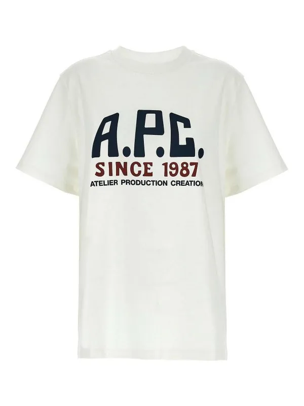A.P.C. T-Shirt - Blanc - Blanc - Femme | COHBUM26442AAB