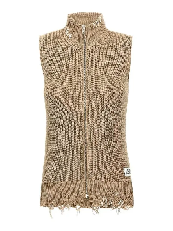 MM6 Maison Margiela Gilet - Numeric Signature Mm6 | S52FB0095M13089119