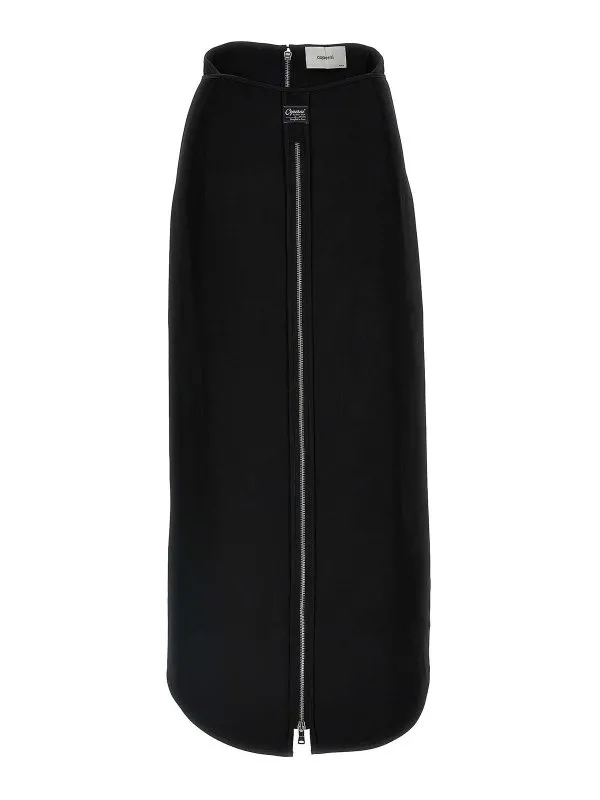 Coperni Jupe Midi - Long Zip - Noir - Femme | COPJ75F3004BLK