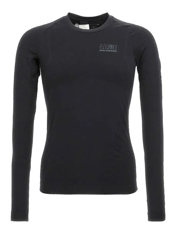 MM6 Maison Margiela Pull Col Rond - Noir | SH0NH0009M20037900