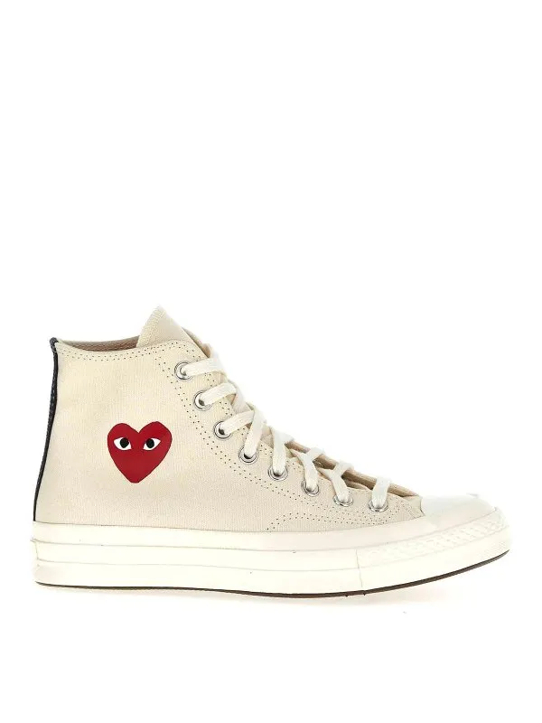 Comme des Garçons Play Baskets - Blanc - Blanc - Femme | AZK1292
