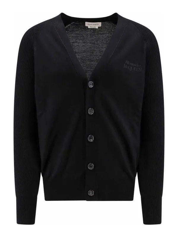 Alexander Mcqueen Cardigan - Noir - Noir - Homme | 795765Q1A921013