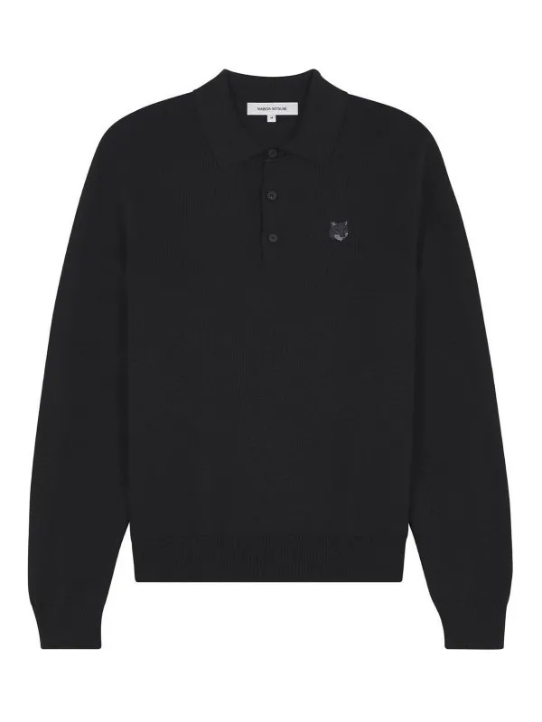 Maison Kitsuné Polo - Noir - Noir - Homme | MM00211KT1036P199