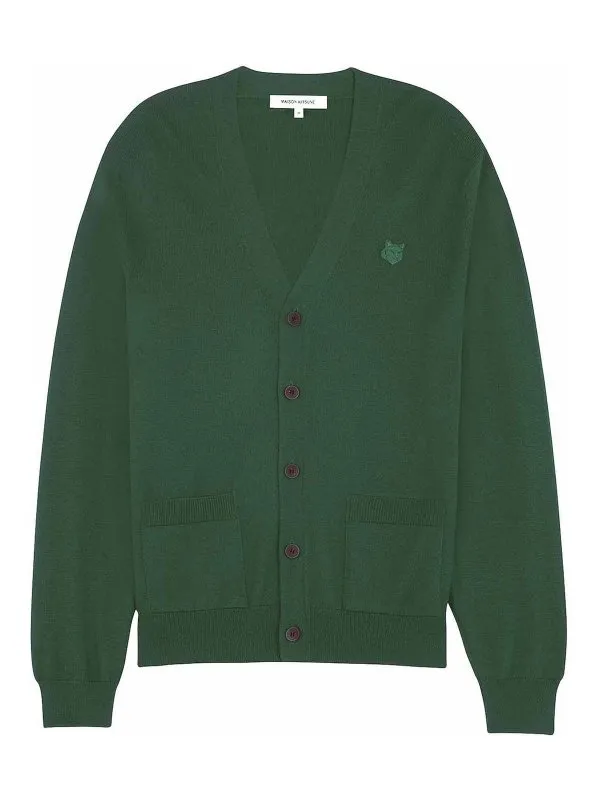 Maison Kitsuné Cardigan - Vert - Vert - Homme | MM00509KT1036P380