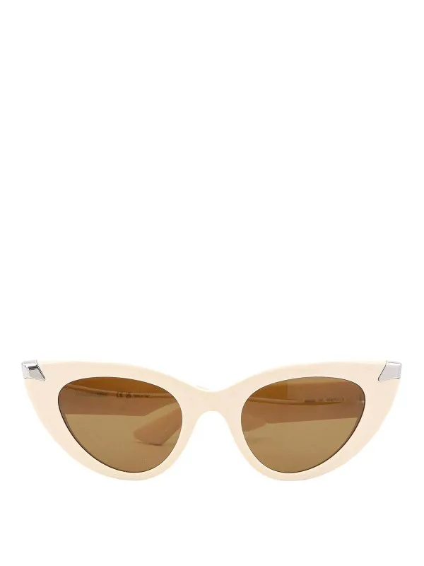 Alexander Mcqueen Lunettes De Soleil - Beige | 781203J07499132