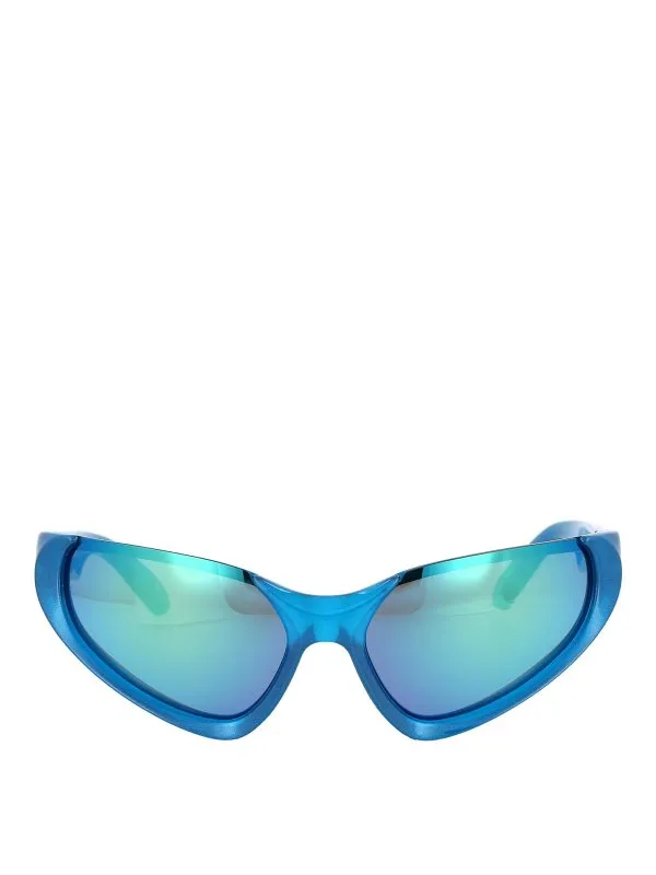 Balenciaga Lunettes De Soleil - Bleu - Bleu - Femme | BB0202S003