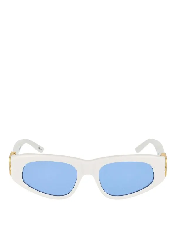 Balenciaga Lunettes De Soleil - Blanc - Blanc - Femme | BB0095S004