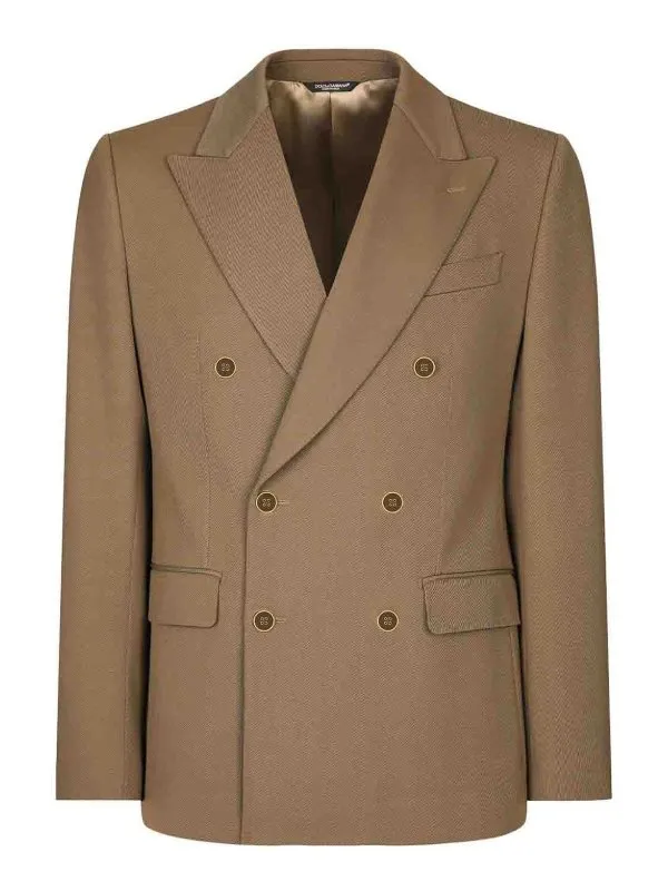Dolce & Gabbana Blazer - Camel - Camel - Homme | G2TV8TFURNVM0209