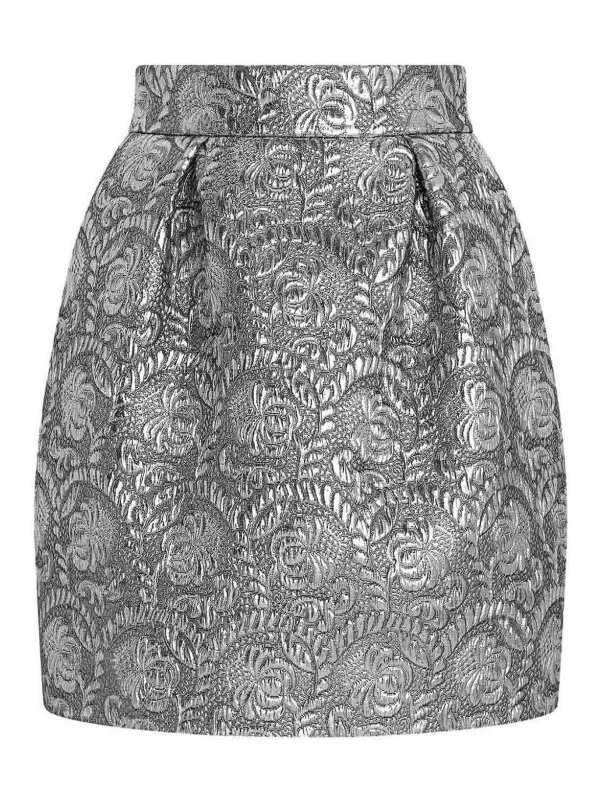 Dolce & Gabbana Jupe Midi - Argent - Argenté | F4C1KTFJMZ3S0998