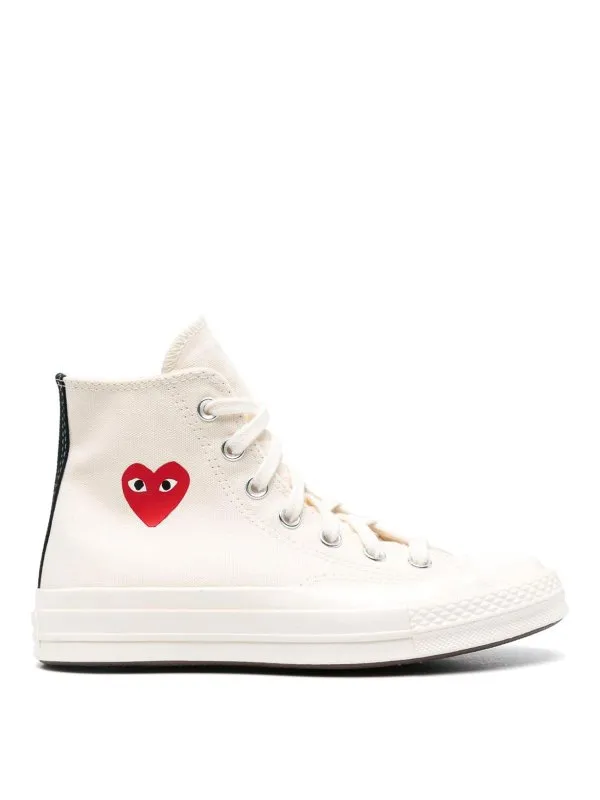 Comme des Garçons Play Baskets - Blanc - Blanc | AZK129WHITE