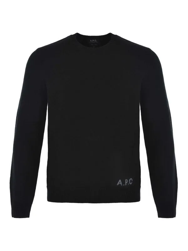 A.P.C. Pull Col Rond - Noir - Noir - Homme | WVBDJH23059LZZ