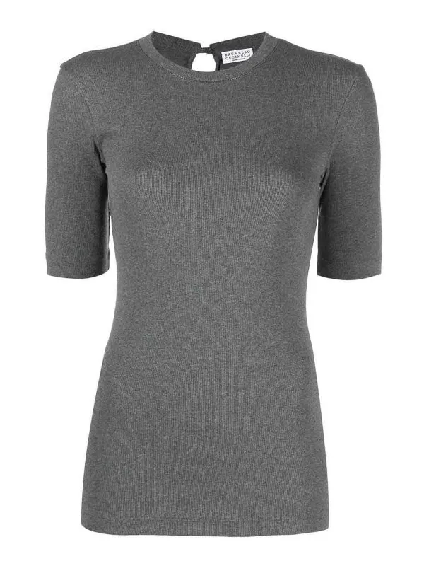 Brunello Cucinelli T-Shirt - Gris - Gris - Femme | M0TC8BJ310CV563