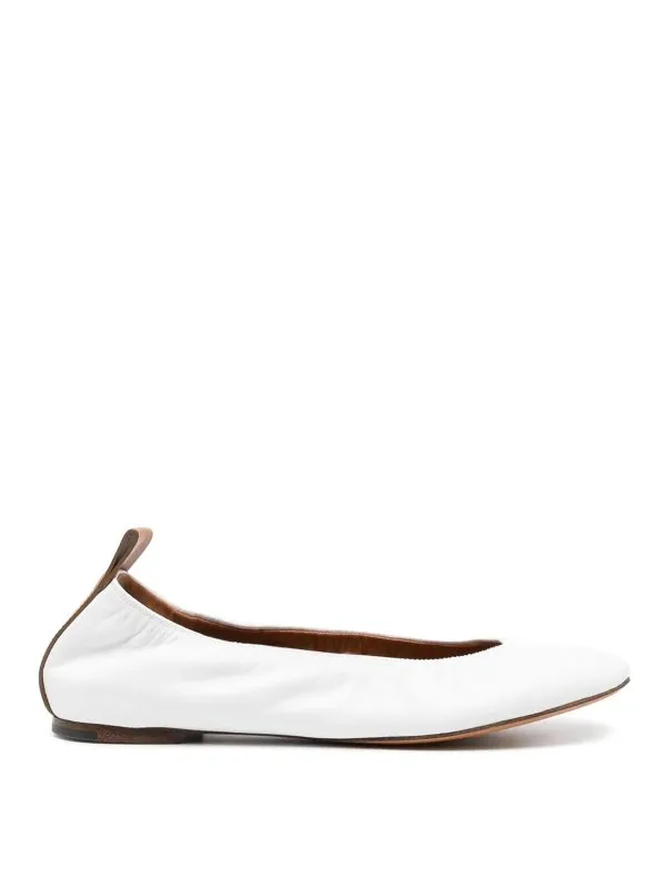 Lanvin Ballerines - Blanc - Blanc - Femme | FWBAMB02NAPAP2400
