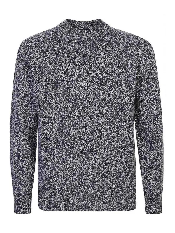 Drumohr Pull Col Rond - Bleu - Bleu - Homme | D5W103MRM790