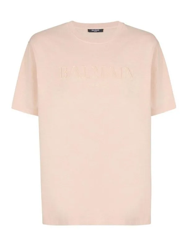 Balmain T-Shirt - Couleur Chair - Couleur Chair | DH1EG010BC72GUL